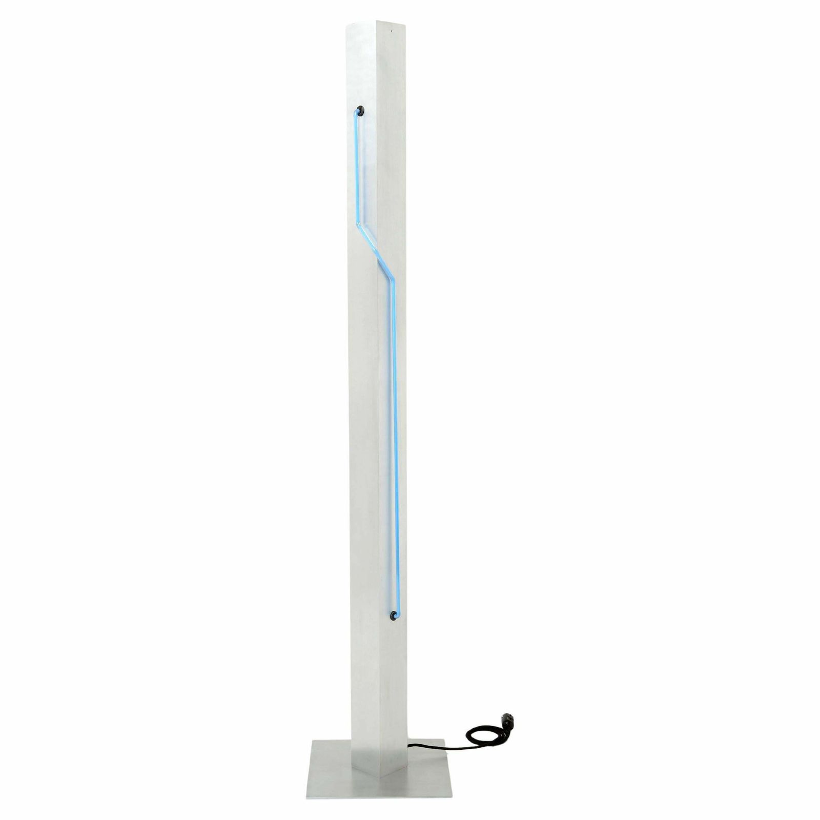 Blue Neon Steel Floor Lamp By Rudi Stern And Dan Chelsea For Kovacs 1983