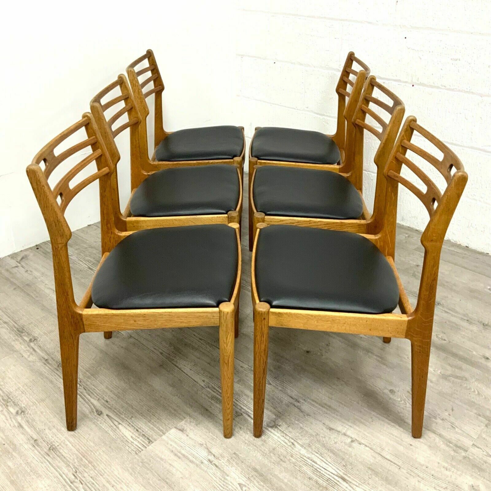 Set Of 6 Danish Johannes Andersen Model 101 Dining Chairs For Vamo Sonderborg