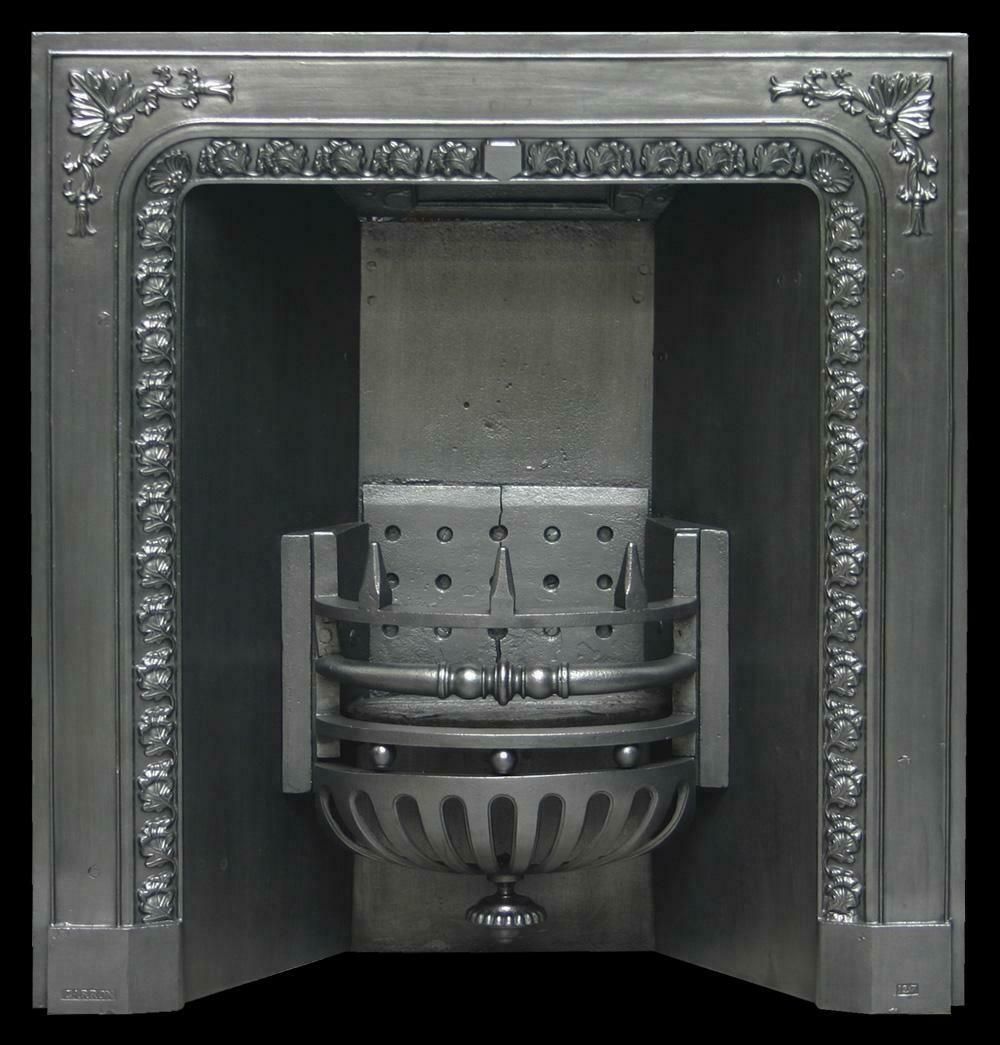 19th Century Victorian Cast Iron Fireplace Grate By Carron Co. photo Home Fixtures