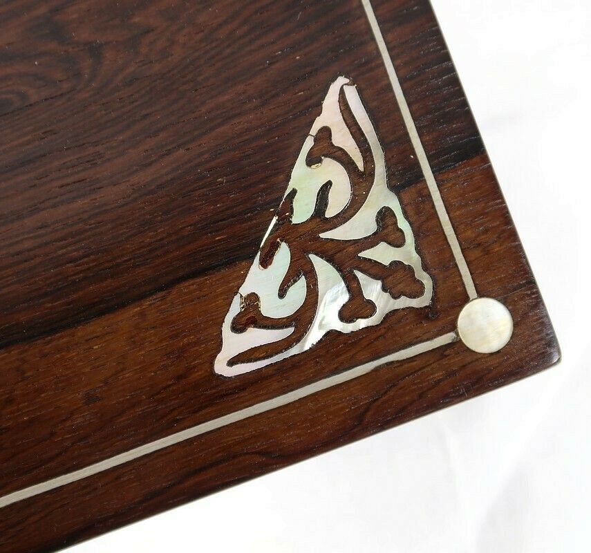 Walnut And Mother Of Pearl Travel Case, Napoleon III Period – Mid 19th Century photo 1781.9