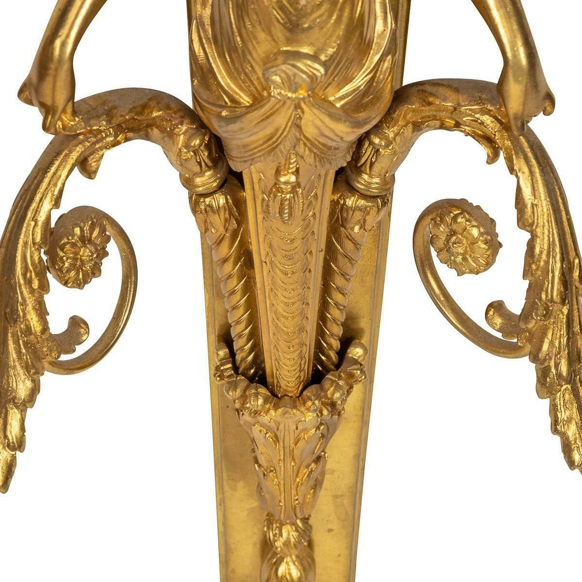 photo furniture 19th Century French Neoclassical Style Pair Of Ormolu Gilt D'appliques, C.1870