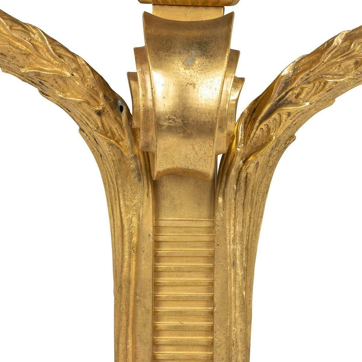 19th Century Set Of Four French Louis XVI Style Ormolu Gilt D'appliques, C.1870 photo for sale