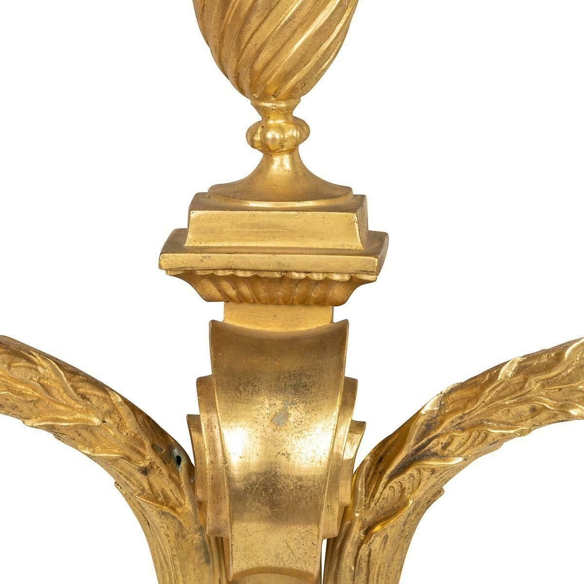 19th Century Set Of Four French Louis XVI Style Ormolu Gilt D'appliques, C.1870 photo Lighting
