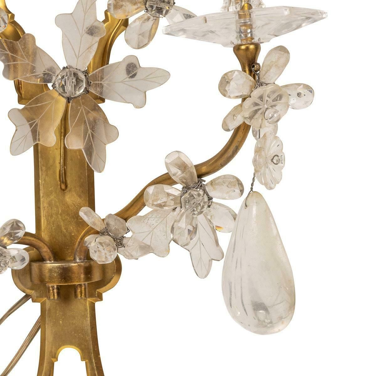 20th Century French Baroque Style D'appliques Wall Lights, Maison Bagues, C.1900 photo Lighting