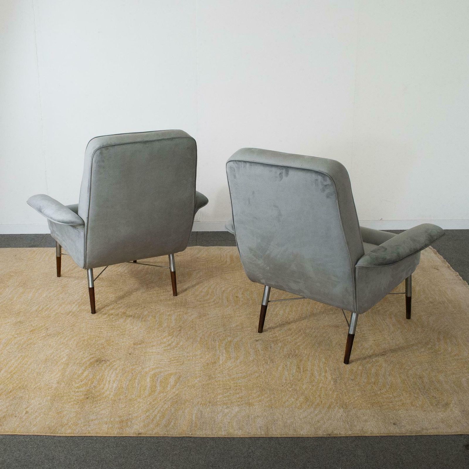 Italian Mid Century Pair Of Armchairs From The Sixties photo buy