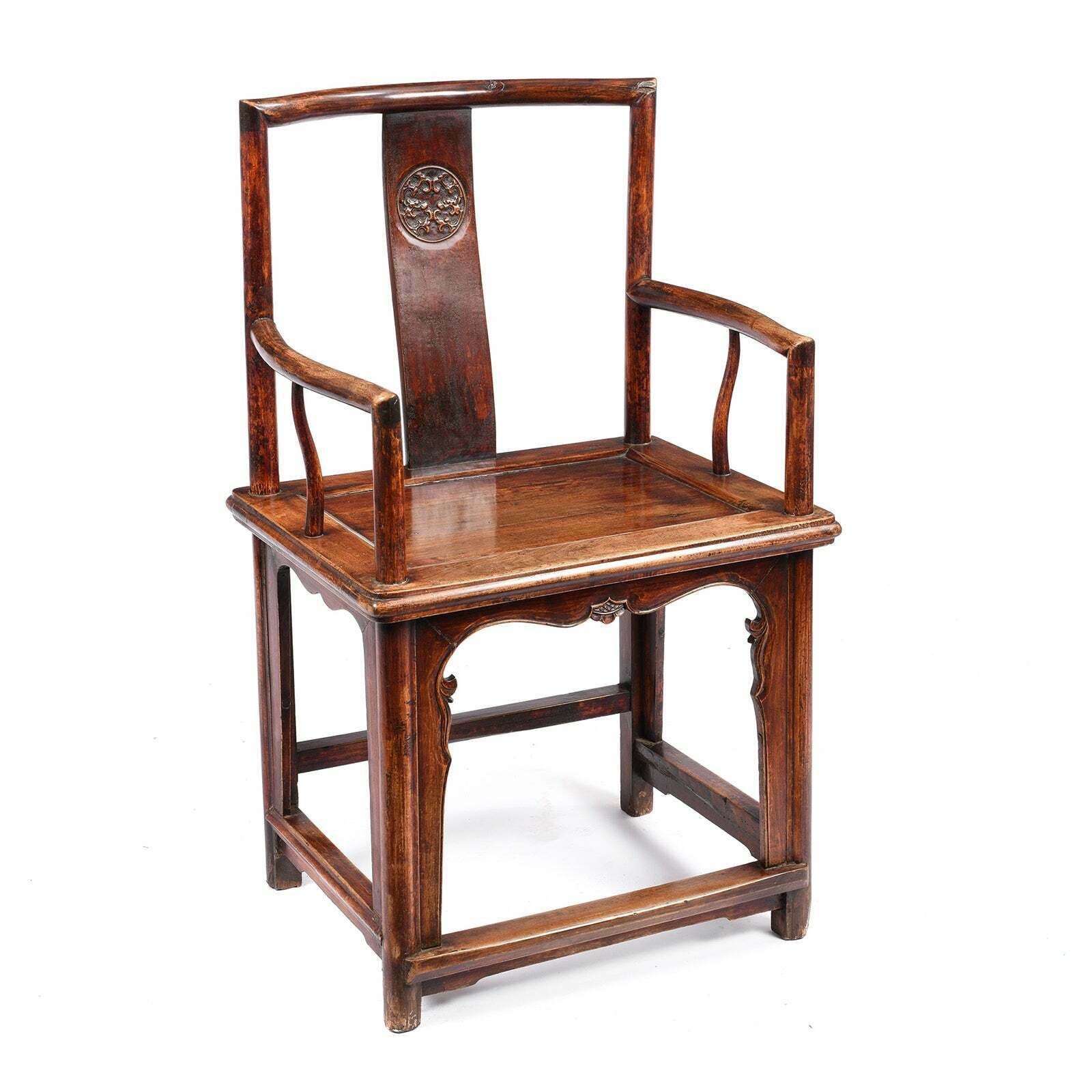 Chinese Short Backed Southern Officials Hat Armchair 19th Century photo furniture