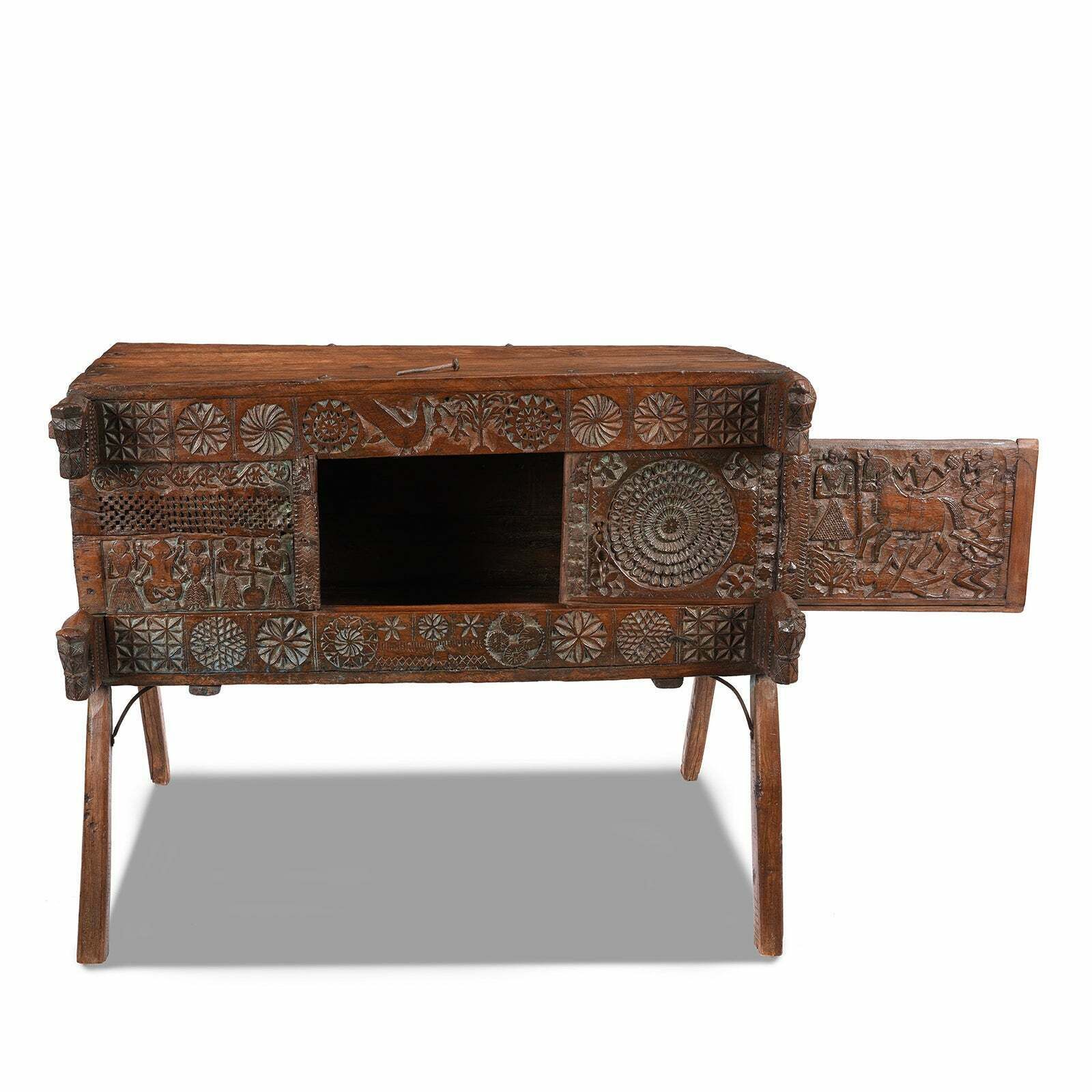 Antique Indian Majus Dowry Chest From Saurashtra, 19th Century photo for sale