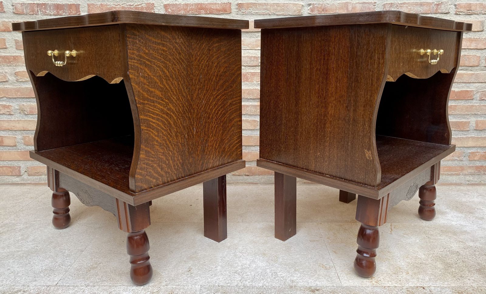 Mid 20th Century Wood Nightstands With One Drawer photo buy