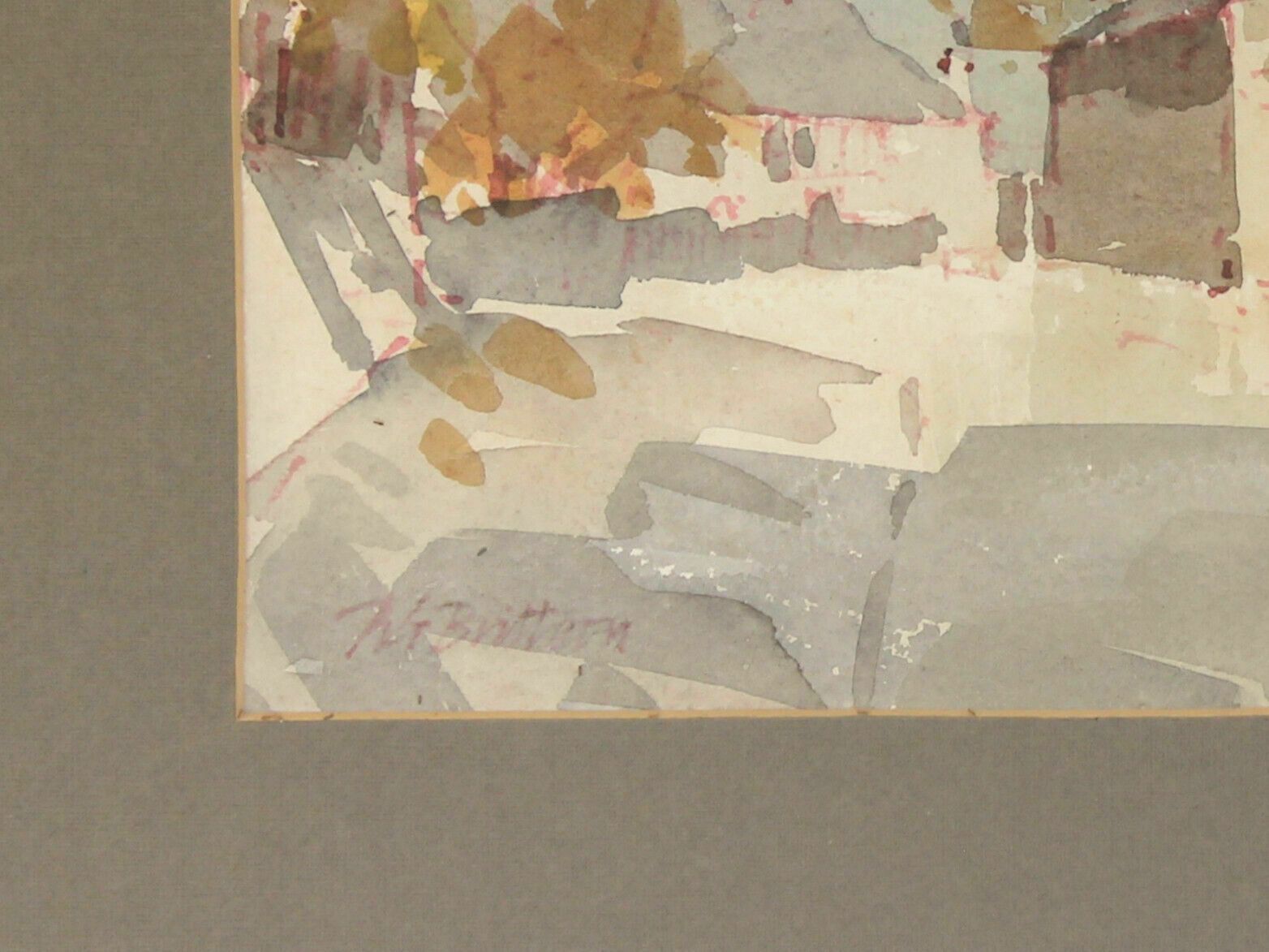Watercolour By R G Britteon Shoulder Of Mutton photo for sale