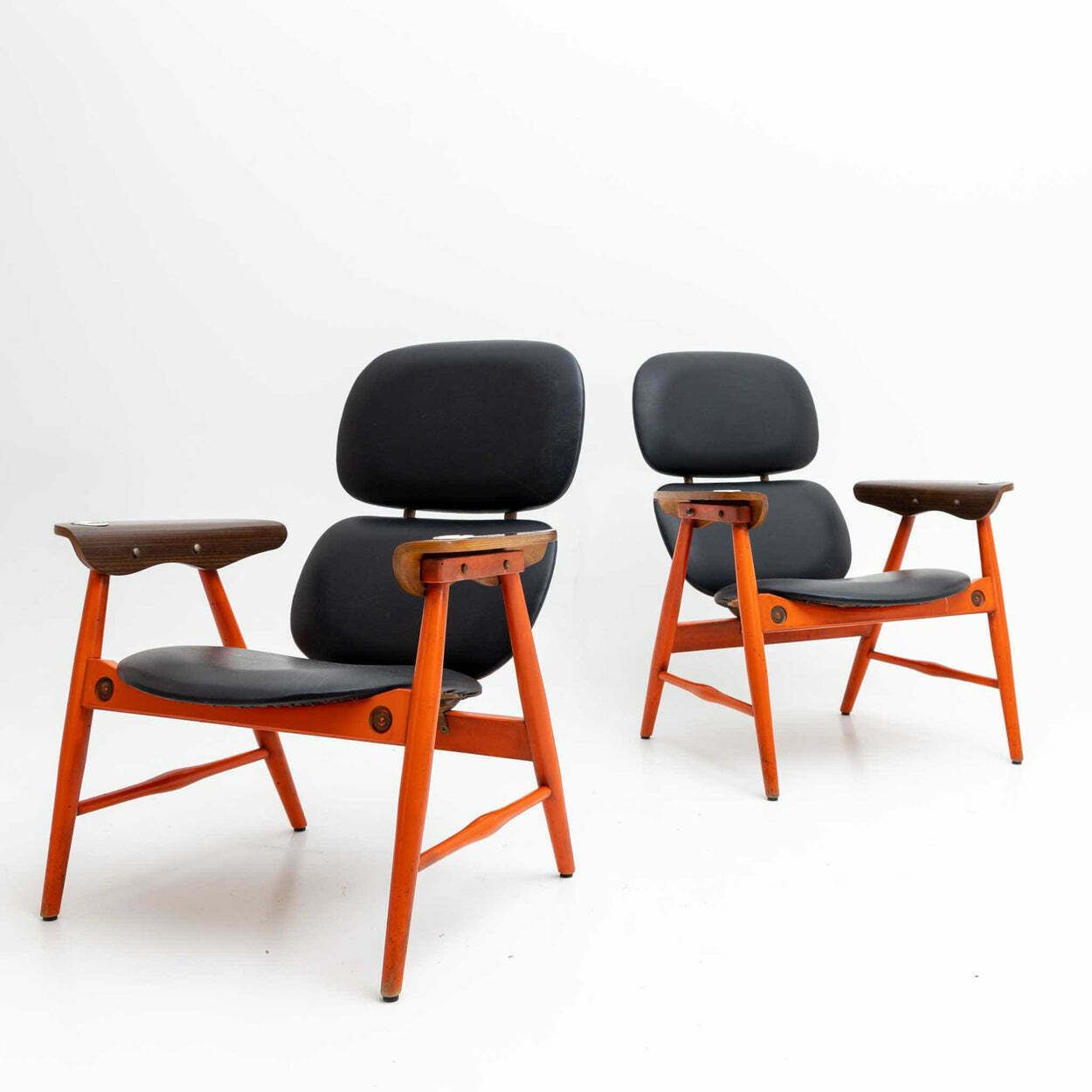 Pair Of Poltronova Arm Chairs, Italy 1960se