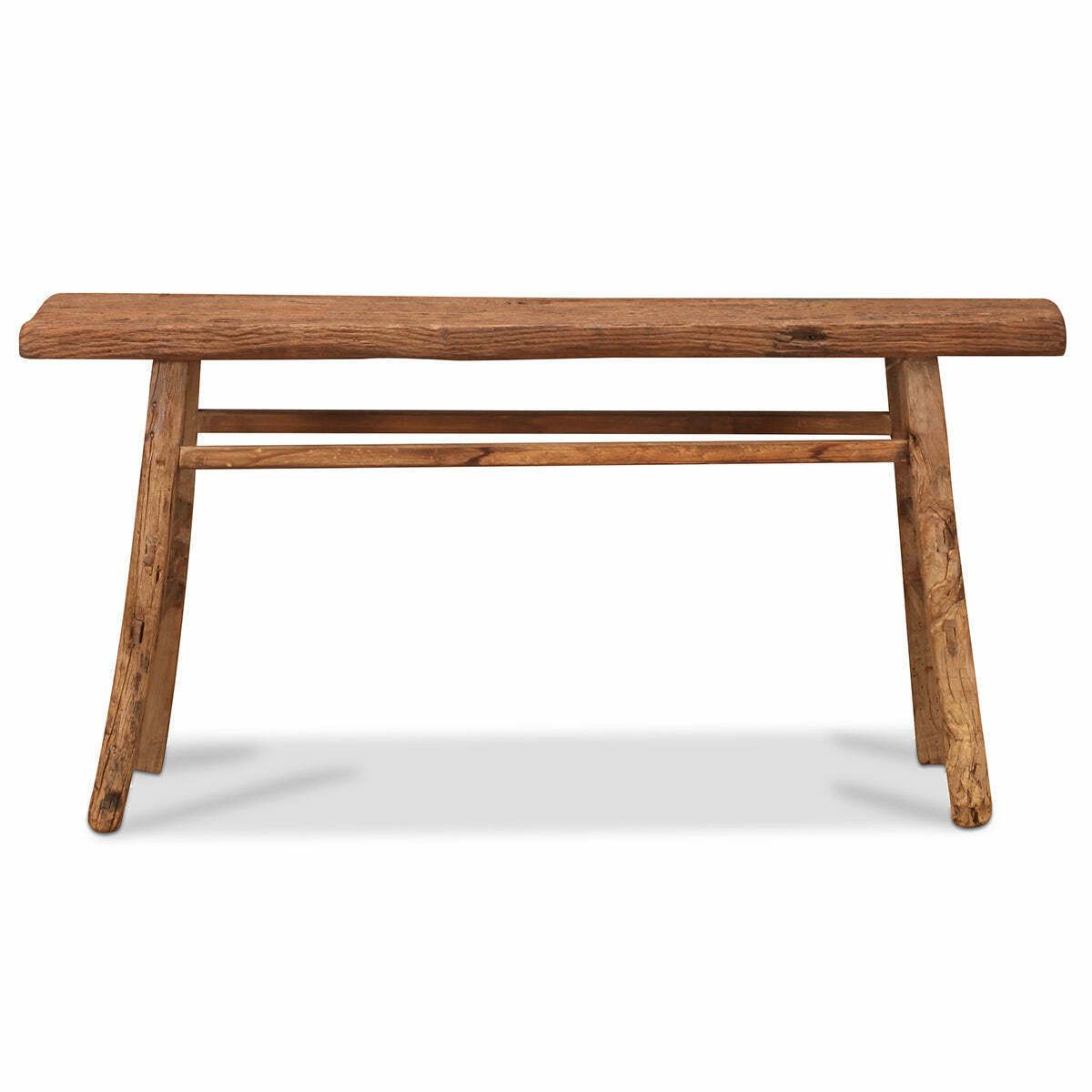 Thick Plank Top Console Table photo furniture