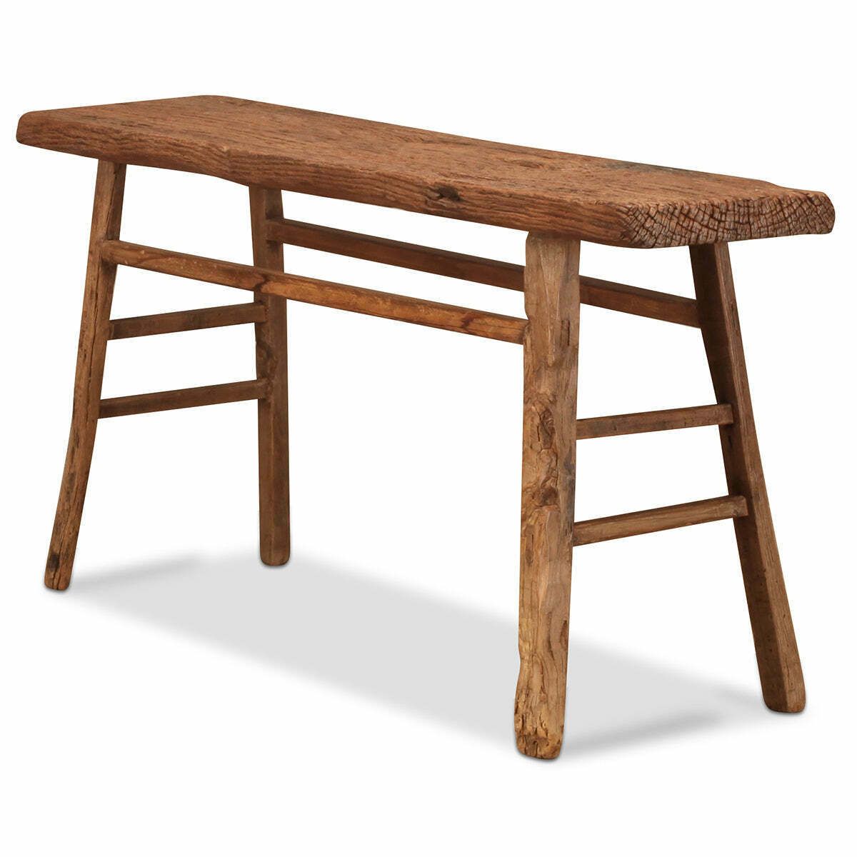Thick Plank Top Console Table photo for sale