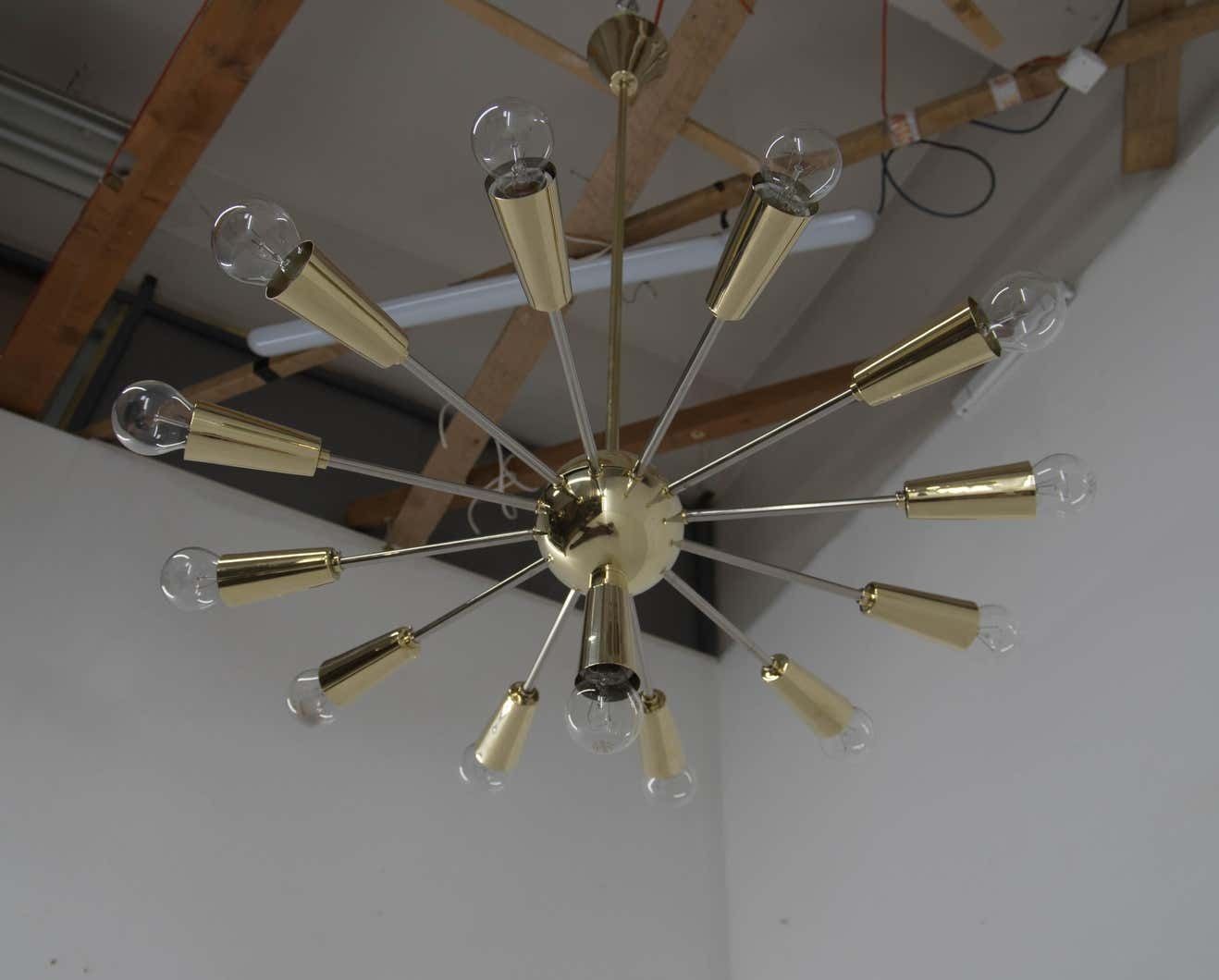 1992.0 Space Age Sputnik Chandelier In Perfect Condition, Czechoslovakia, 1960s photo
