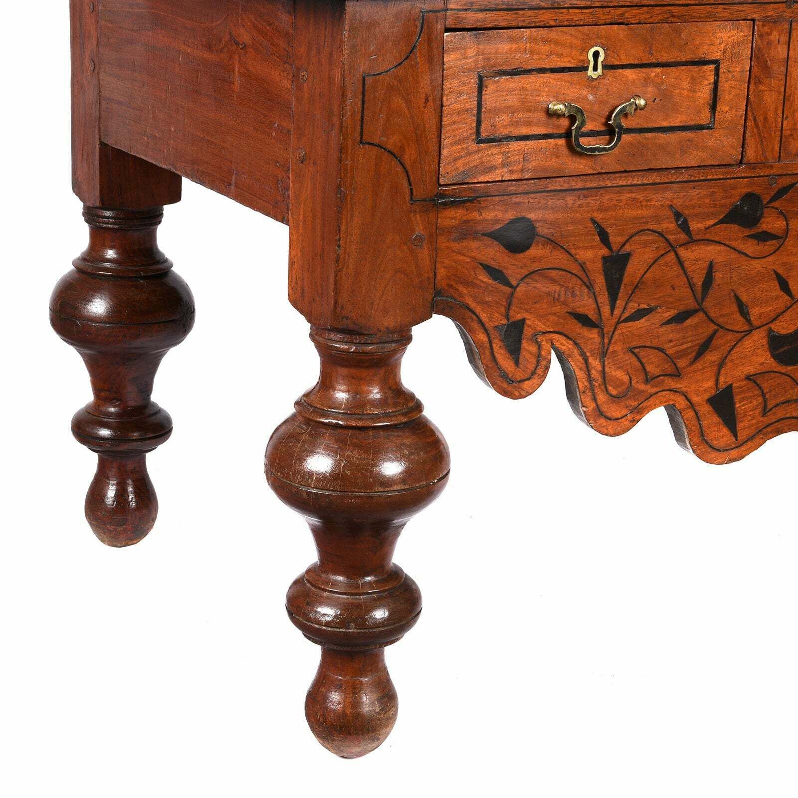 Indo Dutch Jackfruit & Ebony Cabinet From Sri Lanka,  19th Century photo 2450.0