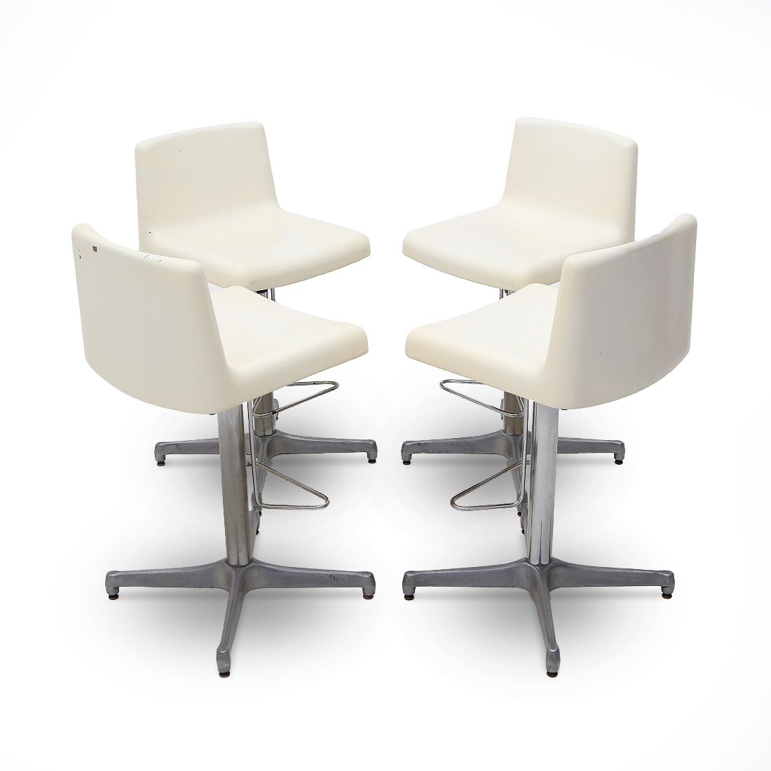 4 Stools With Fiberglass Seat By Vaghi, 1960s photo Furniture