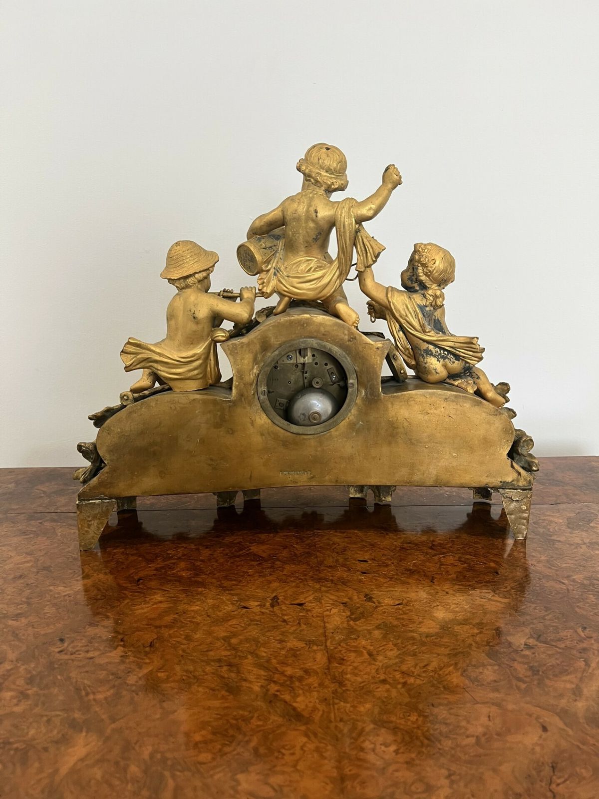 Quality Victorian Phillipe H. Mourey French Mantle Clock photo vinterior