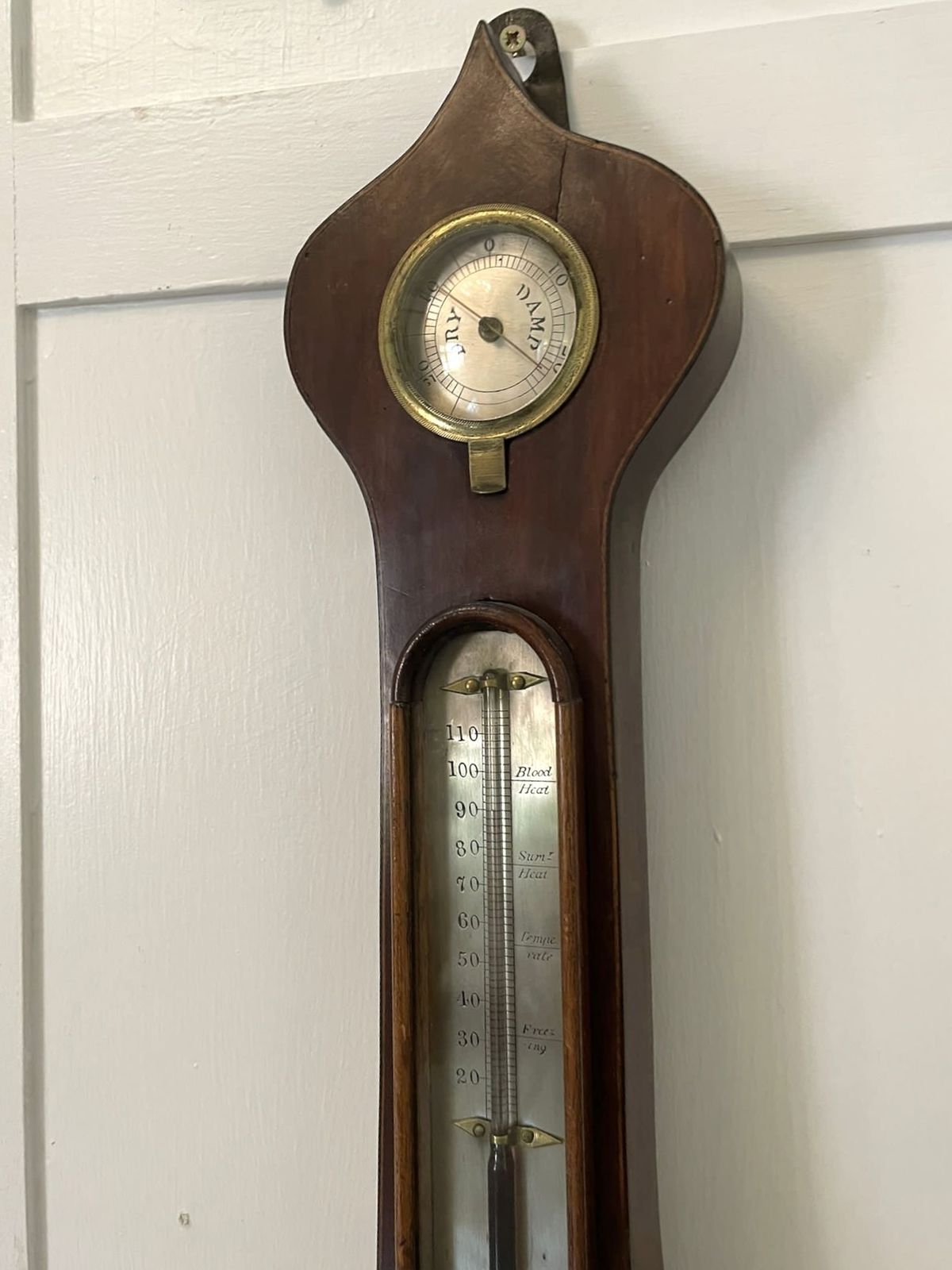 Antique 19th Century Rosewood Banjo Barometer photo 1495.0