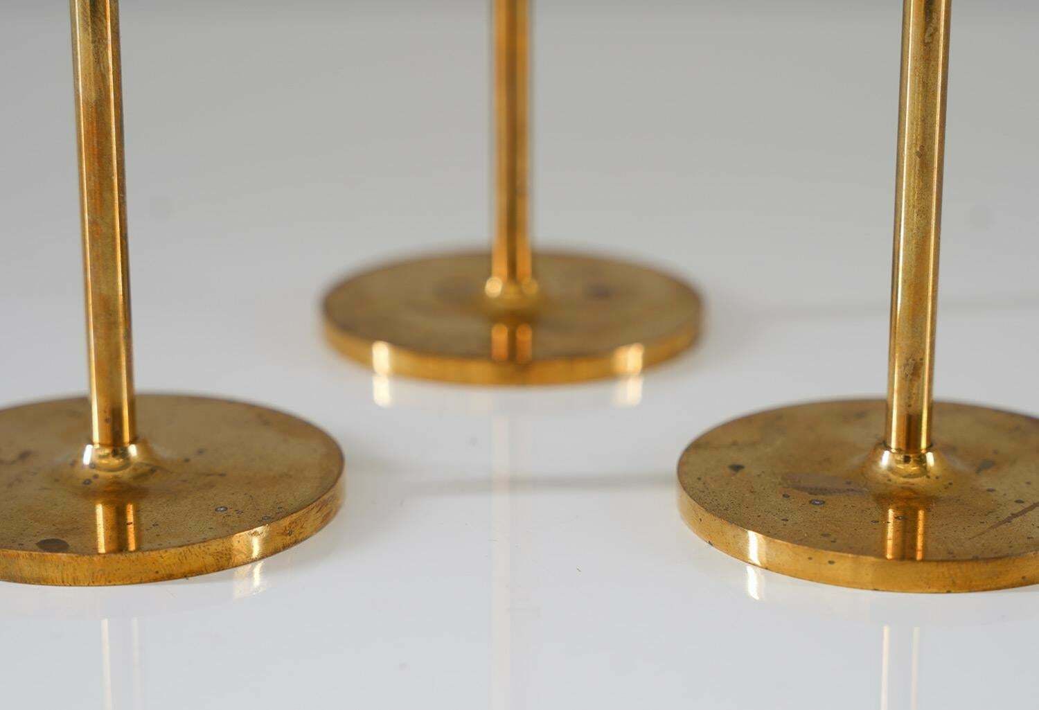 Swedish Candle Holders In Brass By Pierre Forsell For Skultuna photo Home Decor