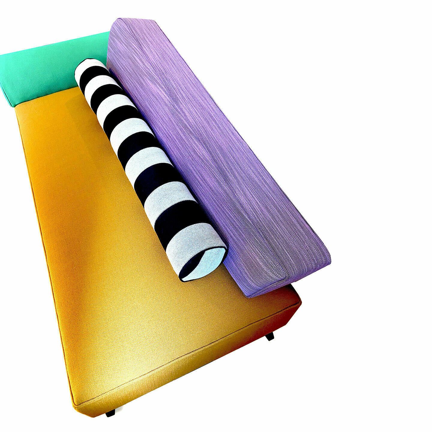 Antique Pop Memphis Art Mid Century Modern Chaise Sofa   Kvadrat Raf Simons photo for sale