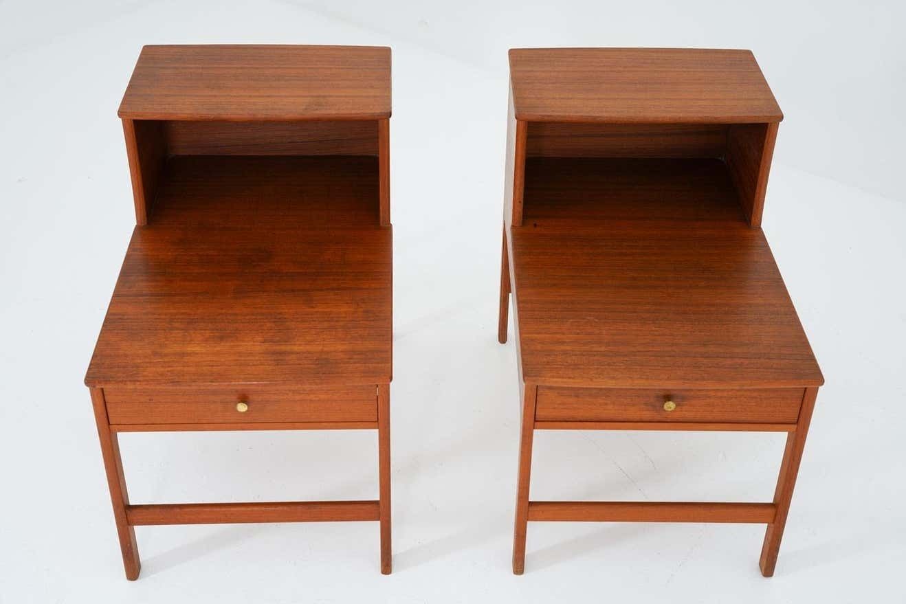 Scandinavian Midcentury Bedside Tables By Yngvar Sandström photo furniture