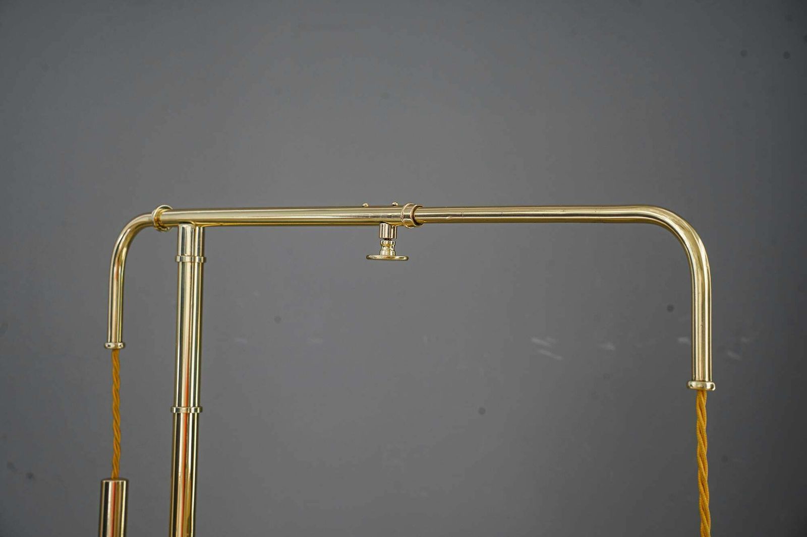 3987.0 Rare And Big Adjustable Floor Lamp With Original Shade By Kalmar Around 1950s photo
