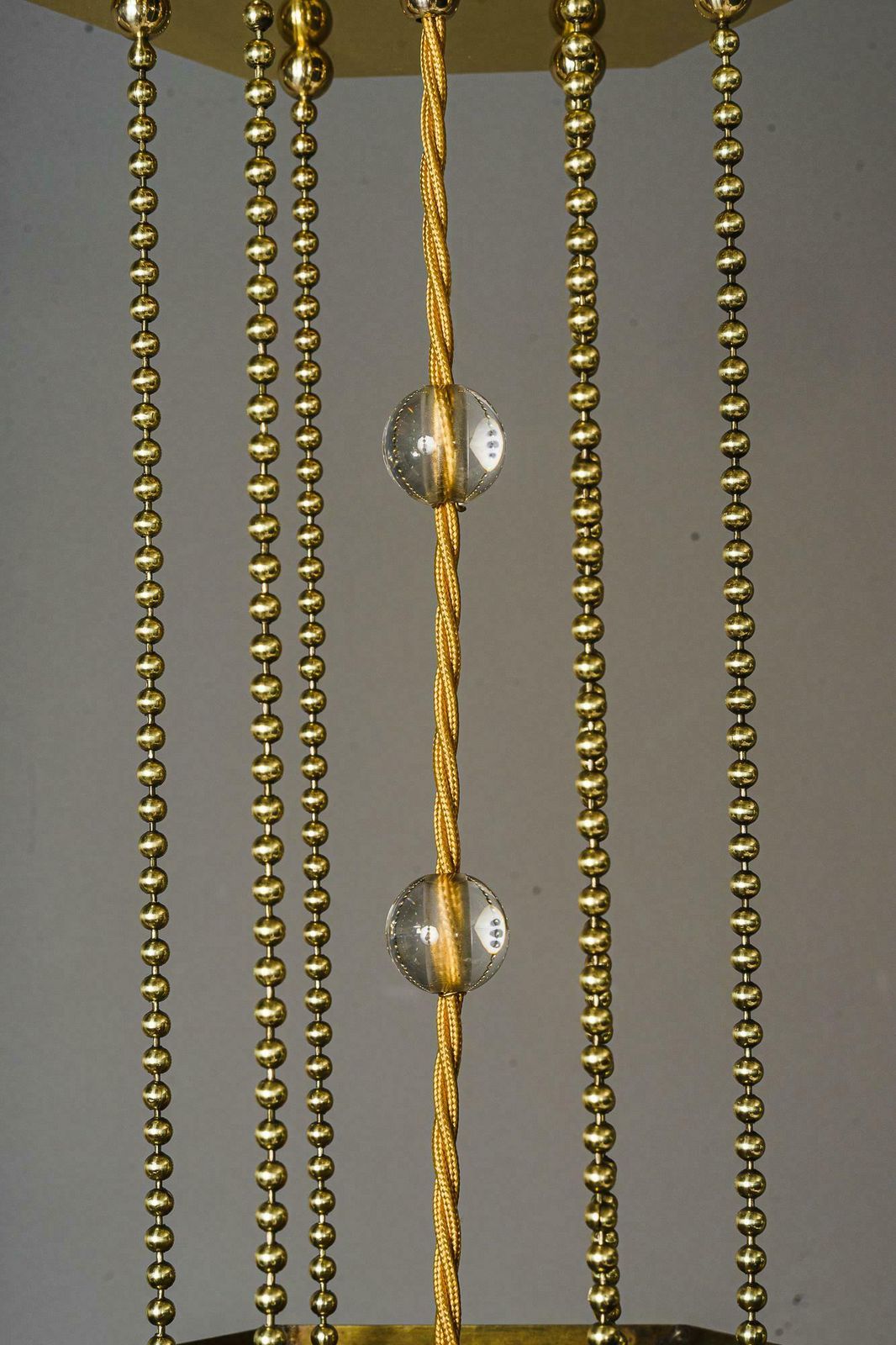 Art Deco Pendant With Facet Cut Glasses Vienna Around 1920s photo 1063.0