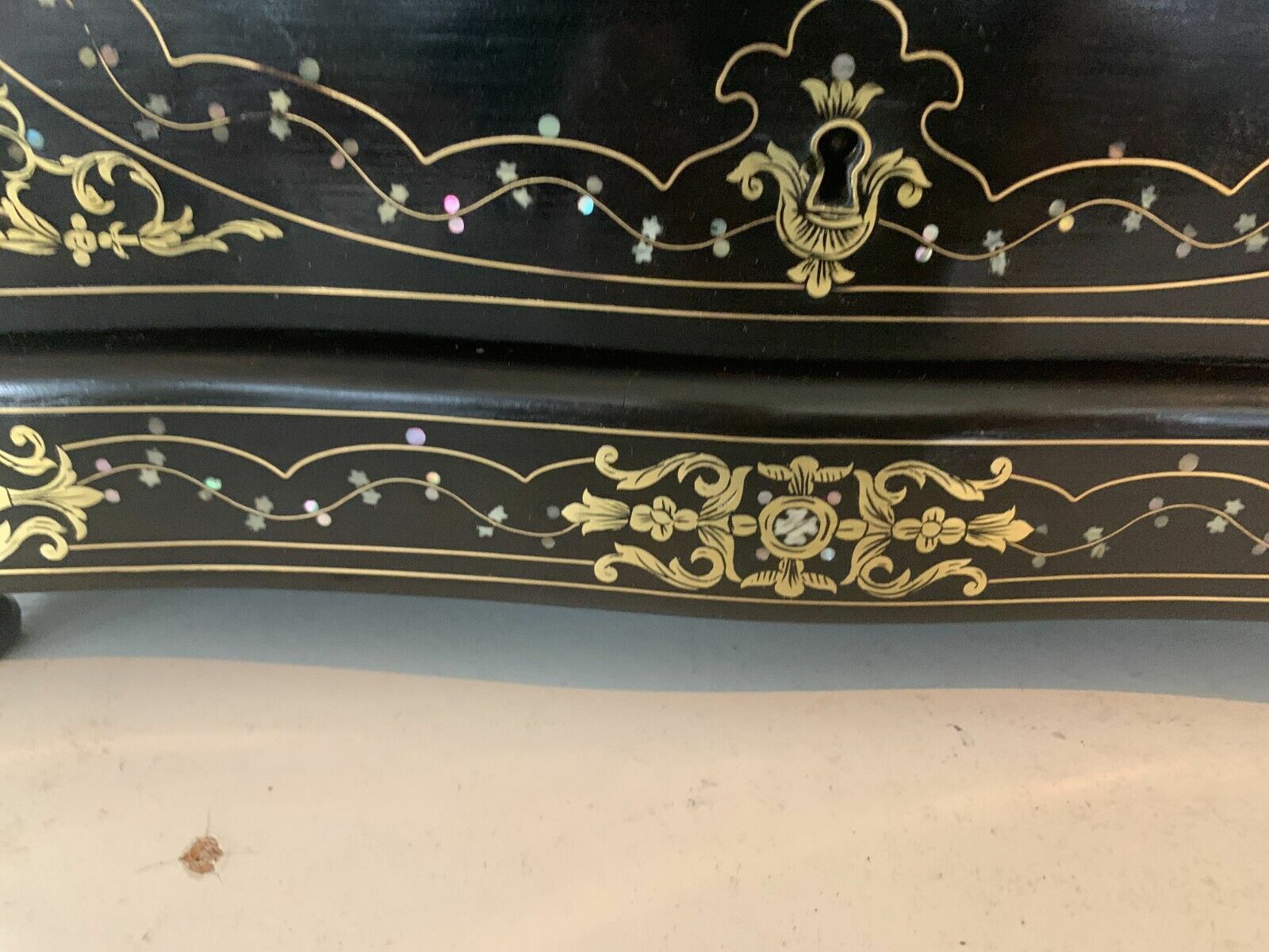 Complete Liquor Cellar Napoleon III Marquetry Boulle Antique Box photo vinterior