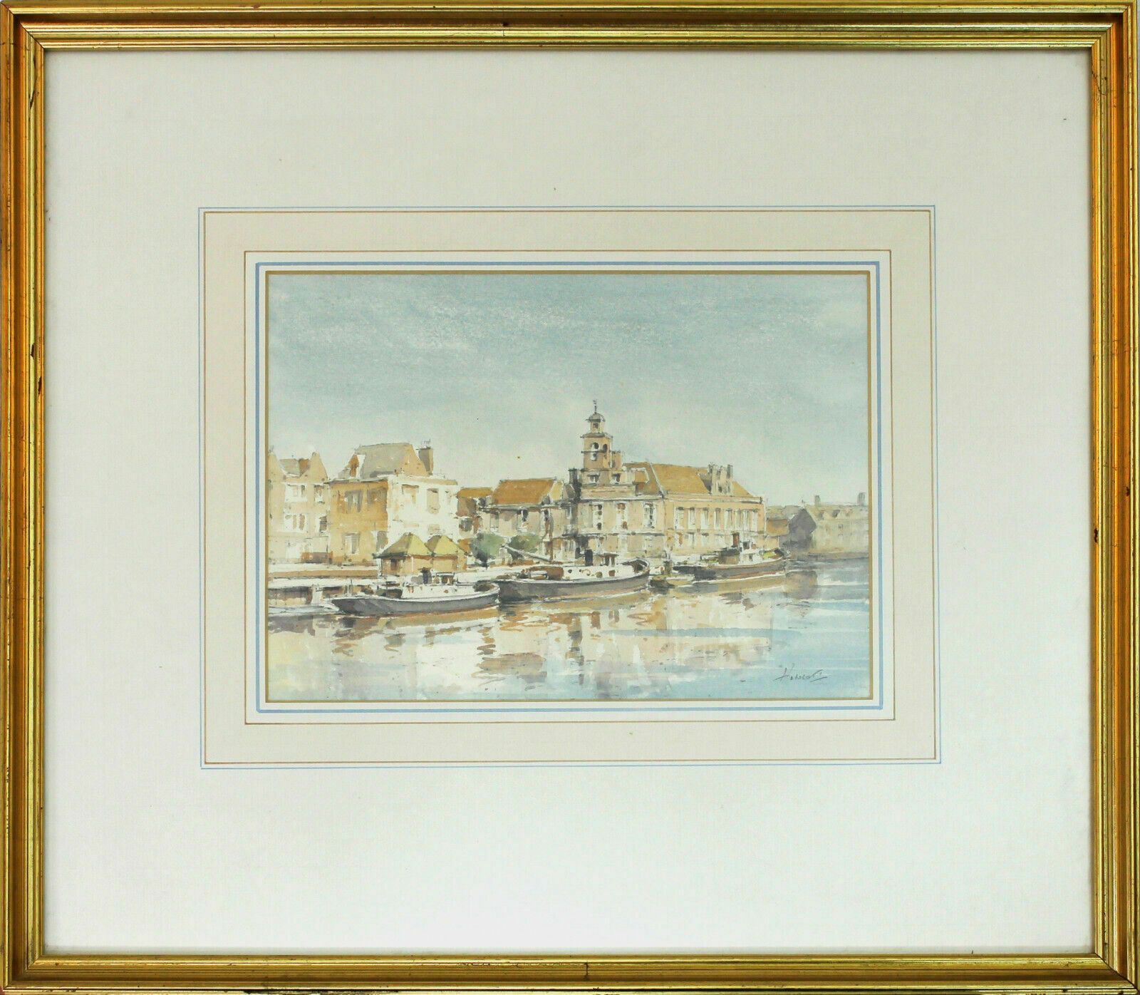 Watercolour By Graham Howlett. Titled "Great Yarmouth Town Hall
