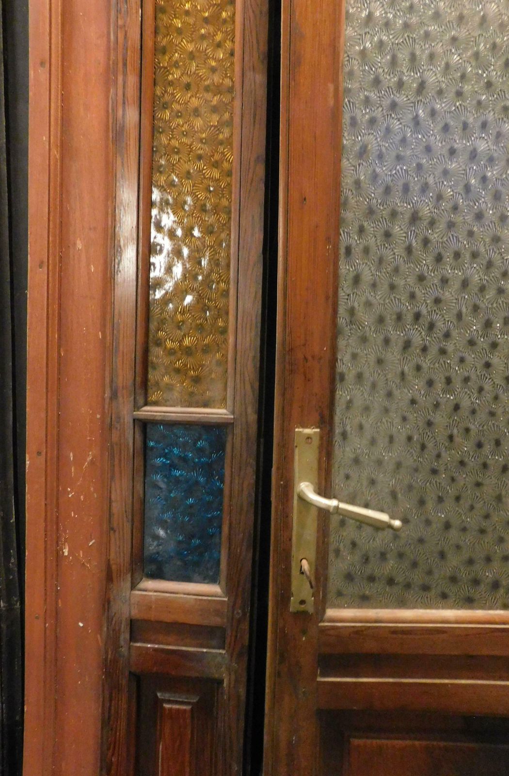 Art Deco Door With Coloured Glass, Early 1900s Italy photo 2481.0