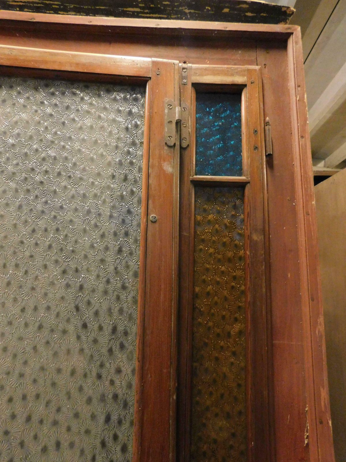 Art Deco Door With Coloured Glass, Early 1900s Italy photo vinterior