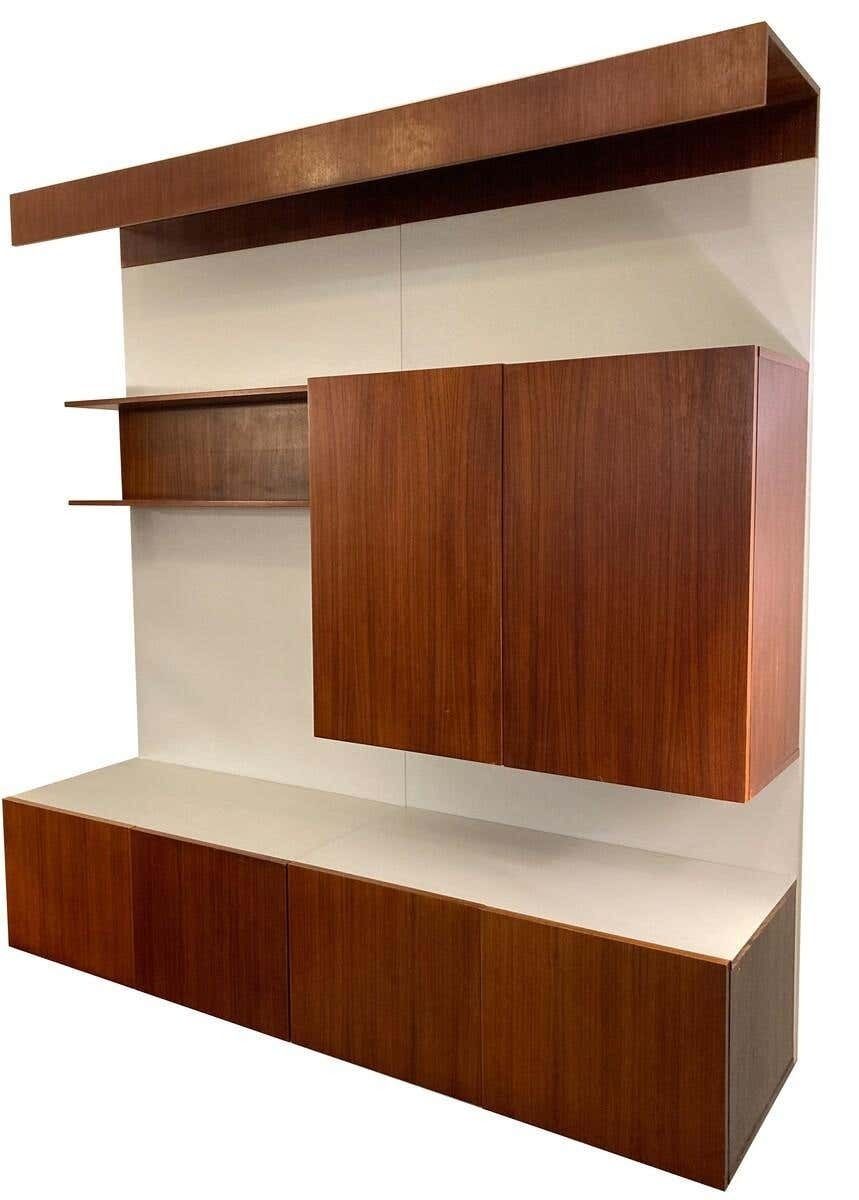 Mid Century Modern German Wall Unit, Wood, 1970s photo furniture
