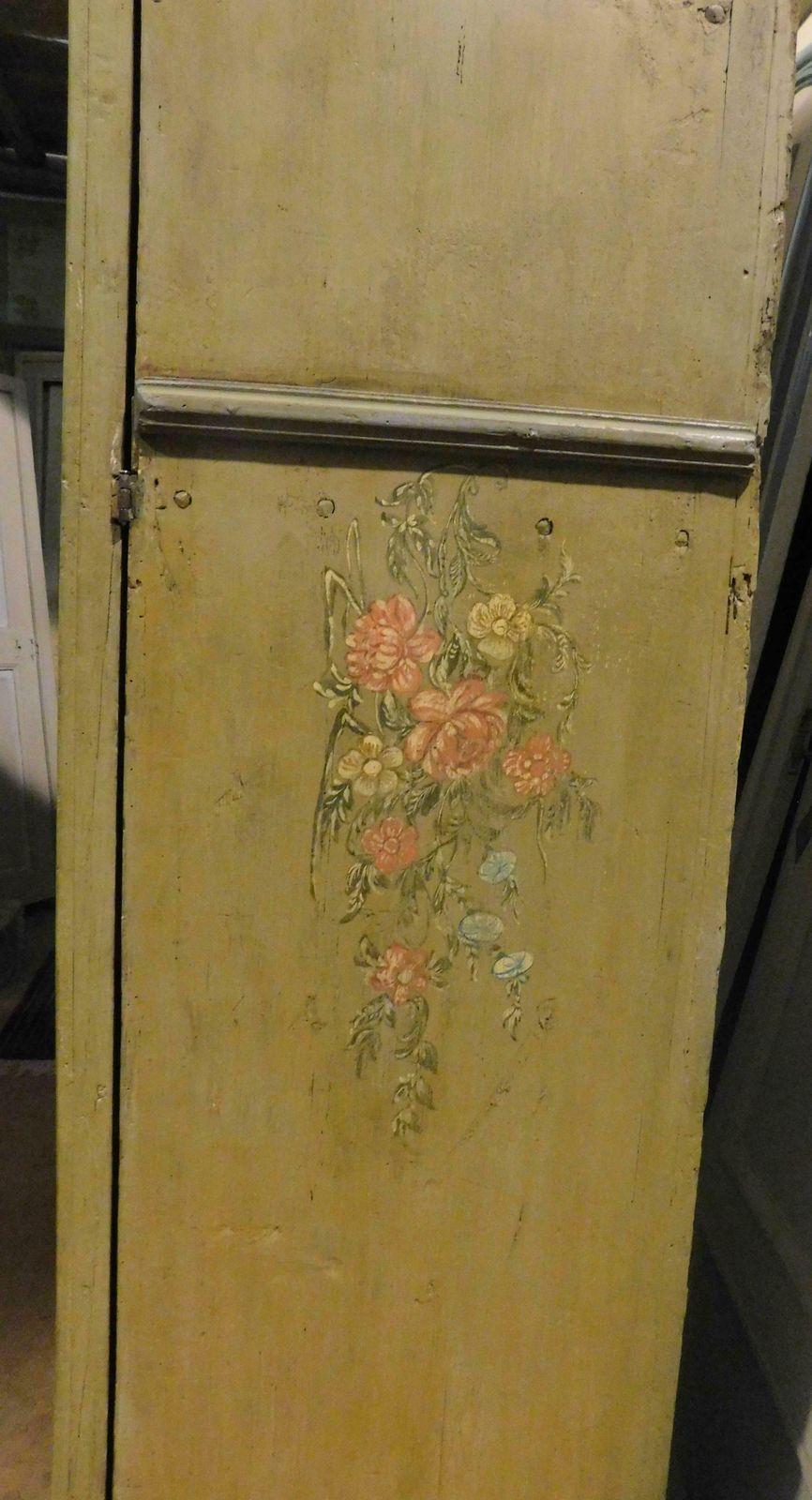 Home Fixtures Painted Cabinet, Double Doors With Maritime Views, Genoa 'Italy', 18th Century photo