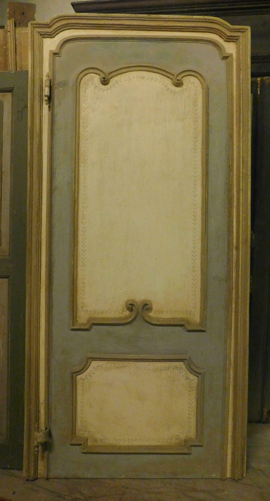 Baroque Door, Sculpted And Lacquered, Arched And Complete With Frame, '700 Italy photo furniture