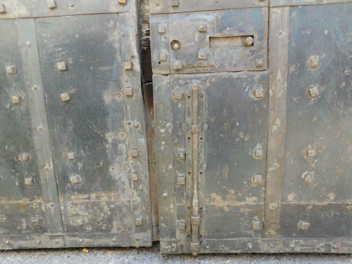 Double Prison Door In Wood And Iron, Nails & Bolts, 19th Century Italy photo buy