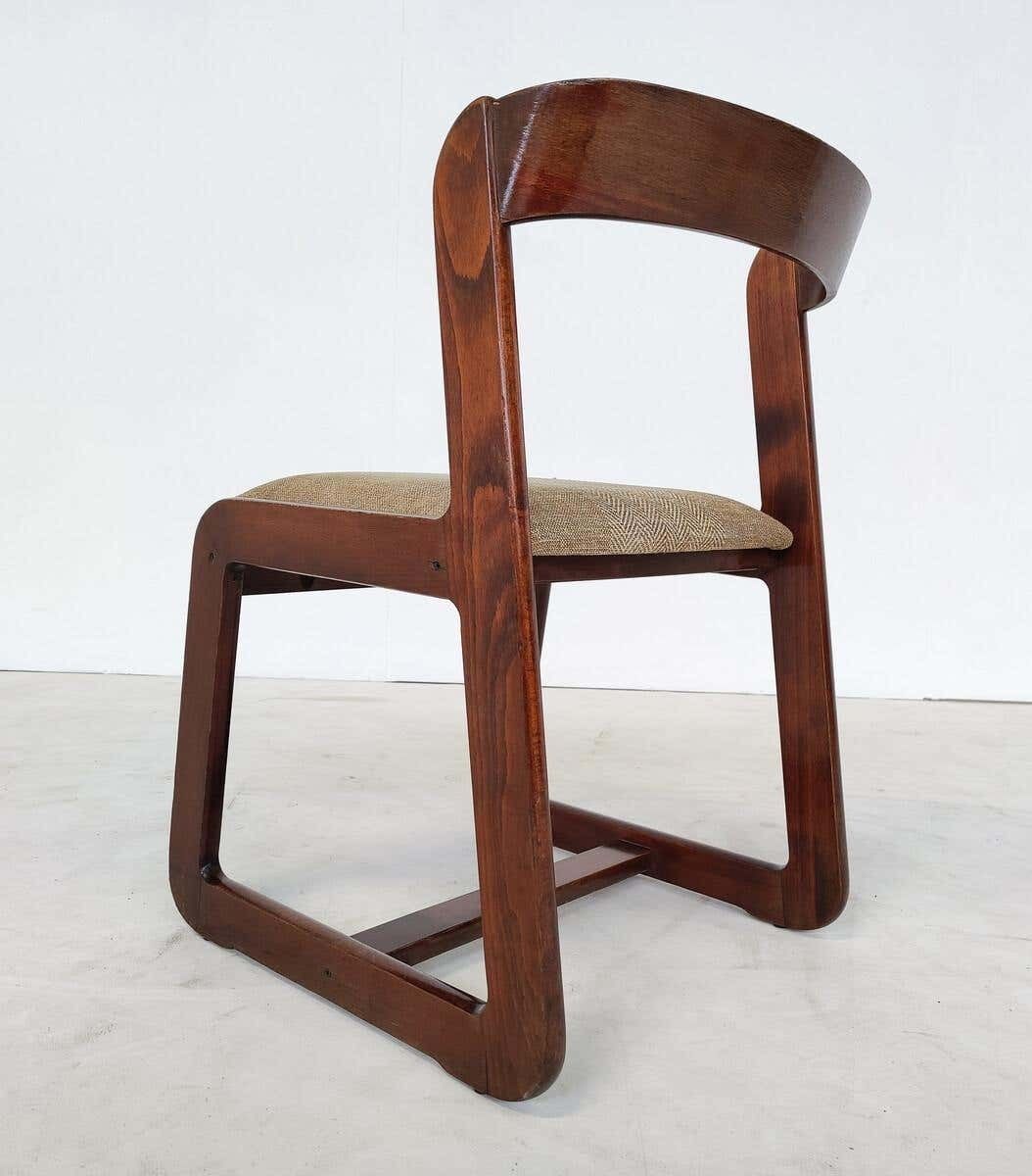 Mid Century Modern Set Of 4 Chairs By Mario Sabot, Italy, 1970s photo Furniture