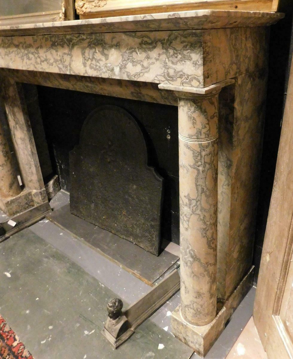 Antique Fireplace Mantle Empire Style, First Half Of The 19th Century, Italy photo vinterior