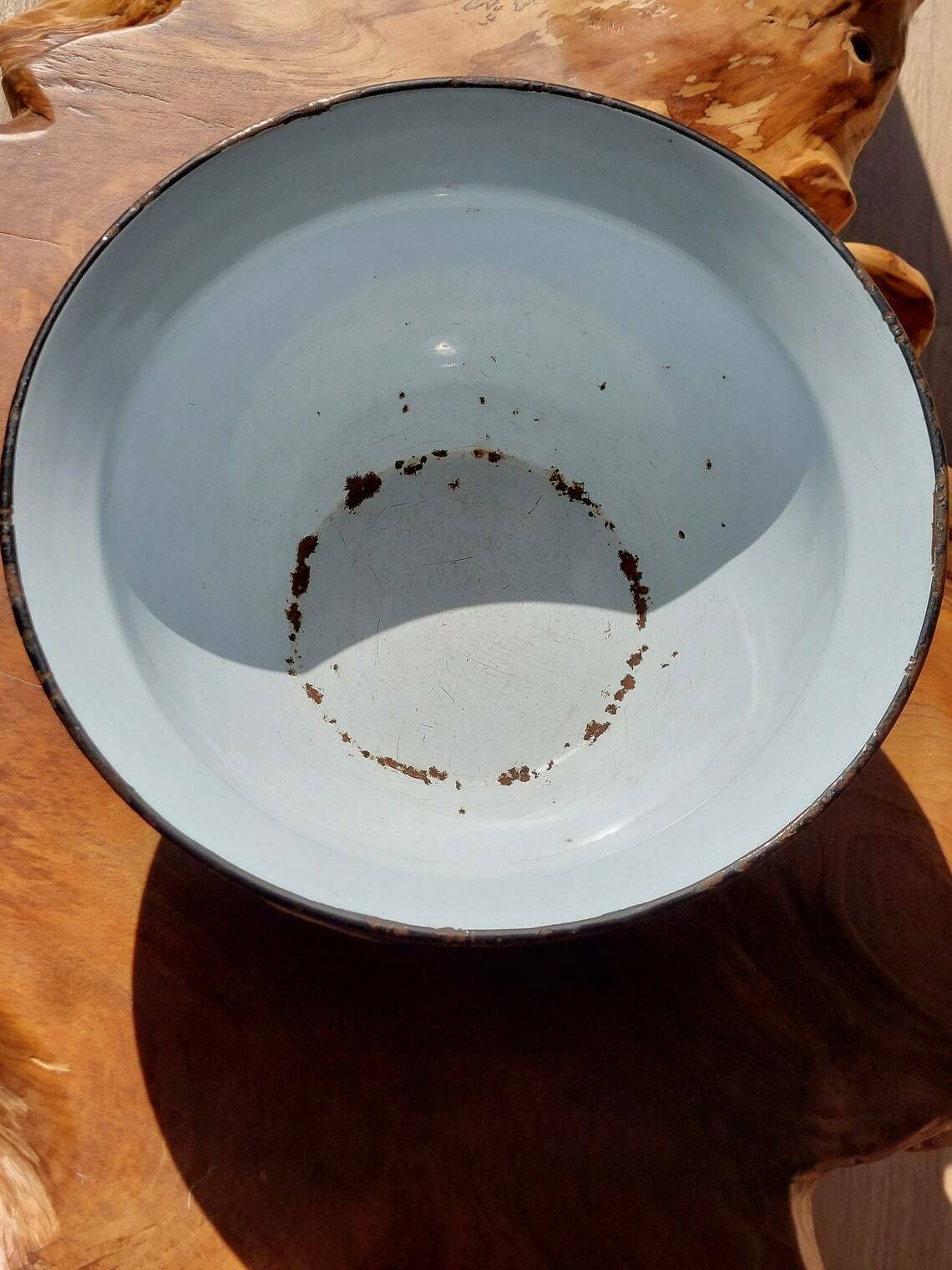 Vintage Xl Polka Dot Enamel Bowl With Handles/Retro Polka Dot Bowl With Heandles/Kitchenalia/Shabby Chic Kitchen Decor /Emo Yugoslavia/ 1970 photo 130.0