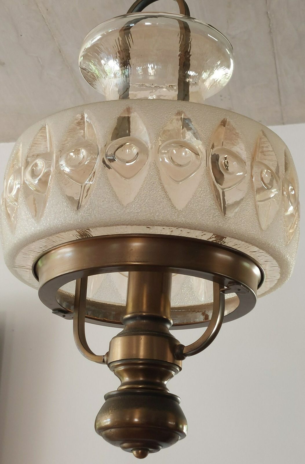 Vintage Pendant Lamp / Vintage Hanging Light /Mid  Century Modern Pendant Lamp / Vintage Home Decor / Mcm Interior / 1970s photo Lighting