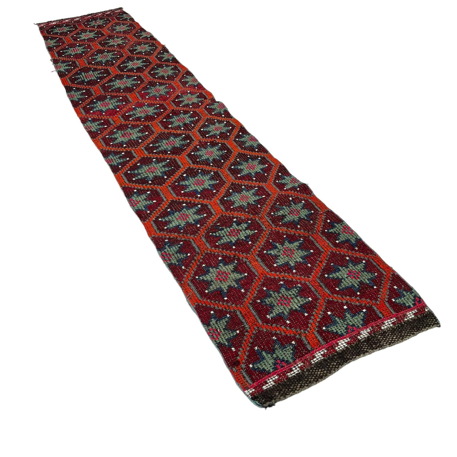 Traditional Turkish Kilim Runner ,Vintage Anatolian Turkish Kelim 278 X 63 Cm photo furniture