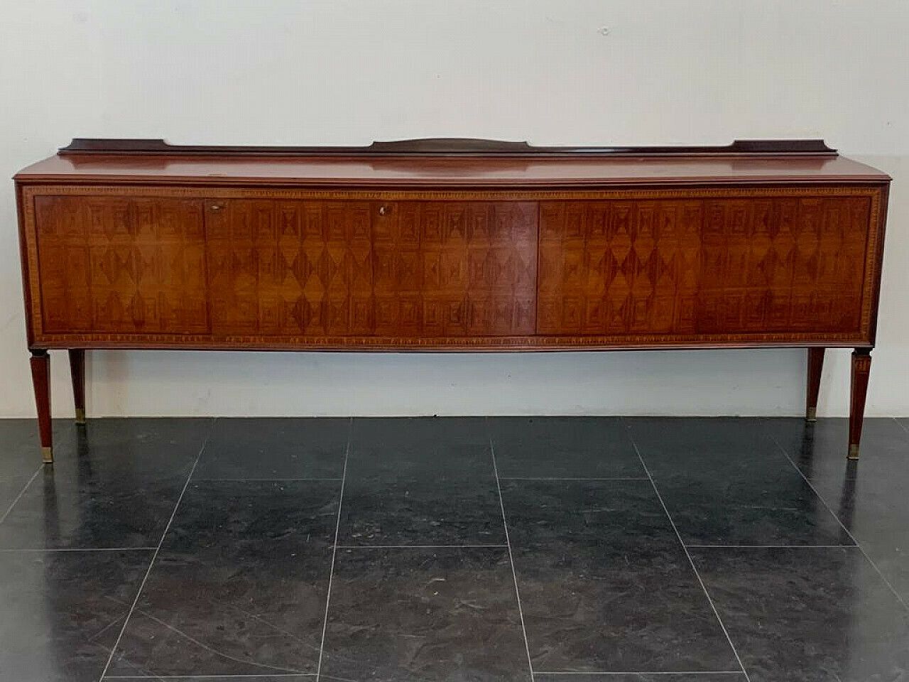 photo vinterior Inlaid Sideboard Attributed To Paolo Buffa For La Permanente Mobili Cantù, 1950s