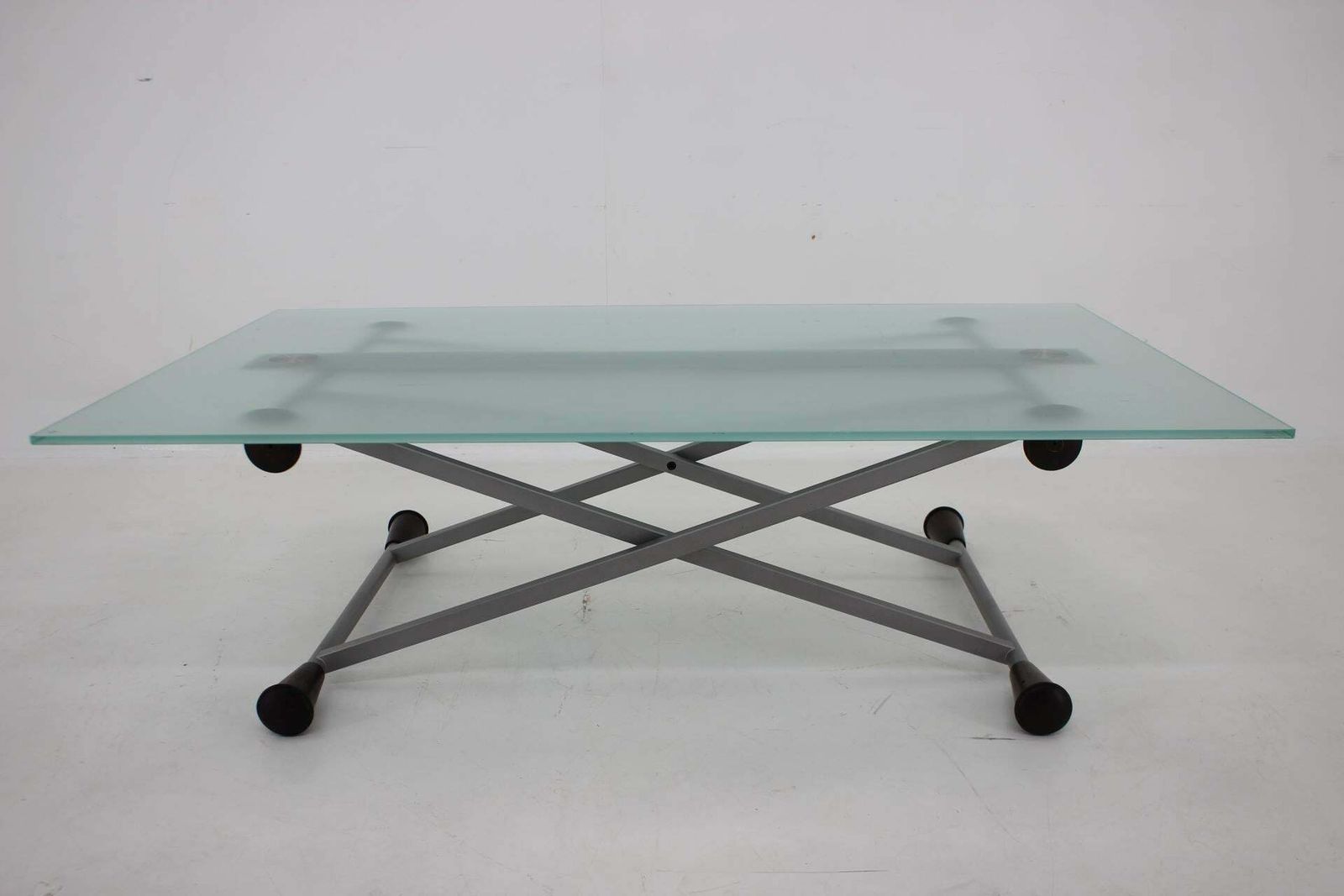 1990s Desalto Glass Elevator Coffee Or Dining Table, Italy photo 1009.0