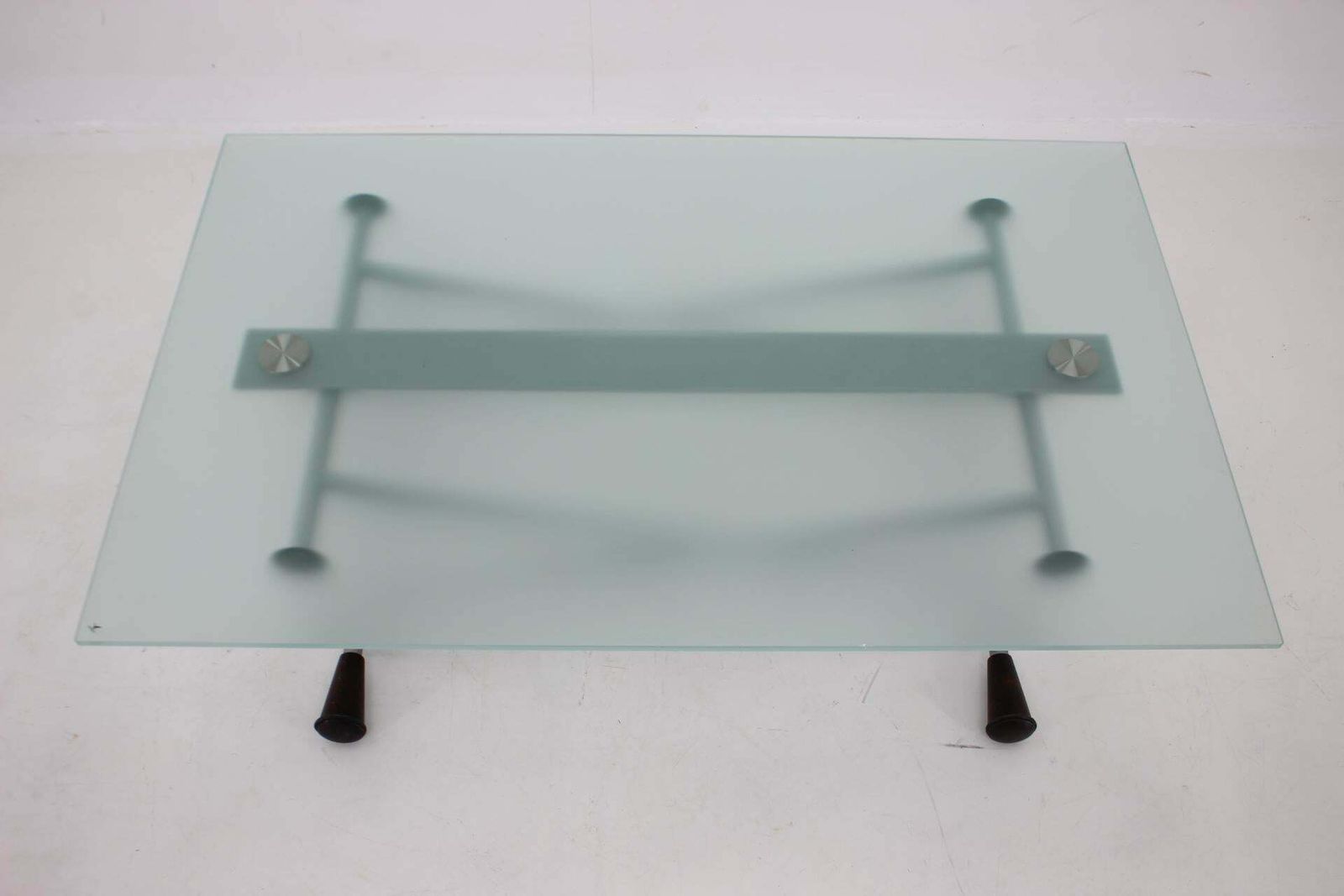 1990s Desalto Glass Elevator Coffee Or Dining Table, Italy photo buy