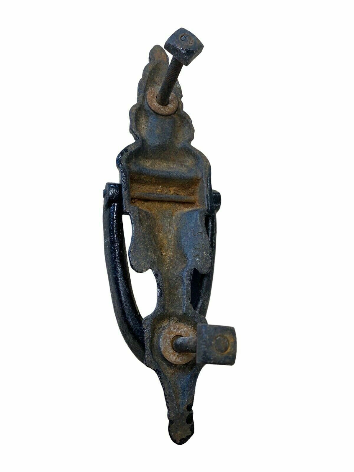 Victorian Cast Iron Front Door Knocker Antique Old Period Metal Reclaimed Salvag photo vinterior