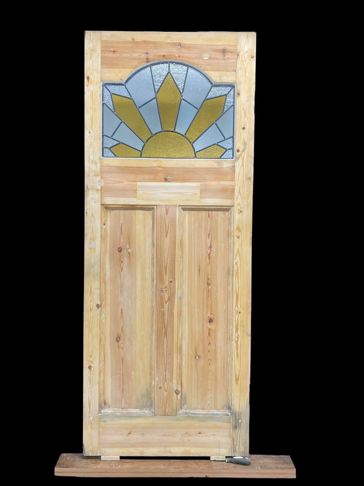 Art Deco Front Door Period Stained Glass Old Reclaimed Antique Lead Wood 20s 30s photo buy
