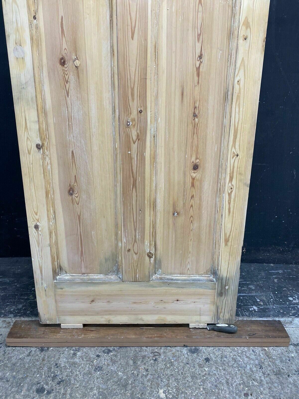 Home Fixtures Art Deco Front Door Period Stained Glass Old Reclaimed Antique Lead Wood 20s 30s photo