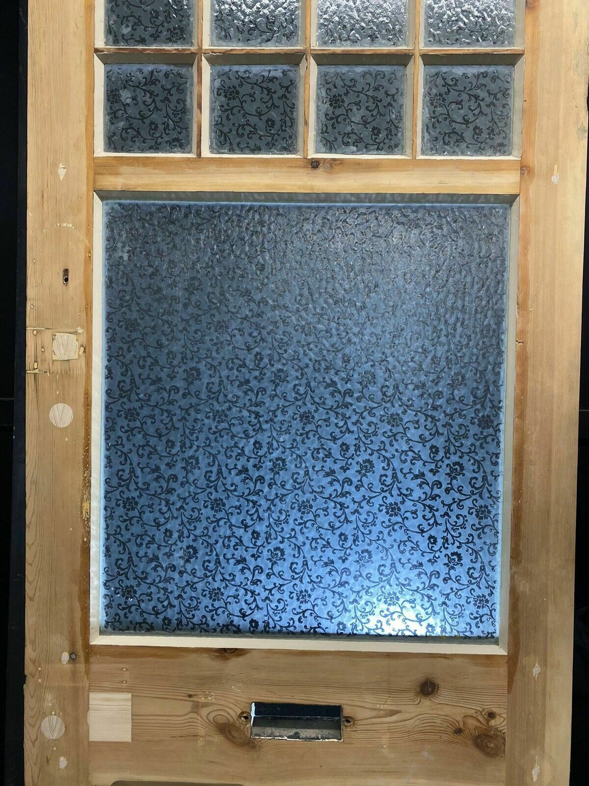 photo furniture Victorian Etched Glass Front Door Antique Period Salvage Reclaimed Old Refurb