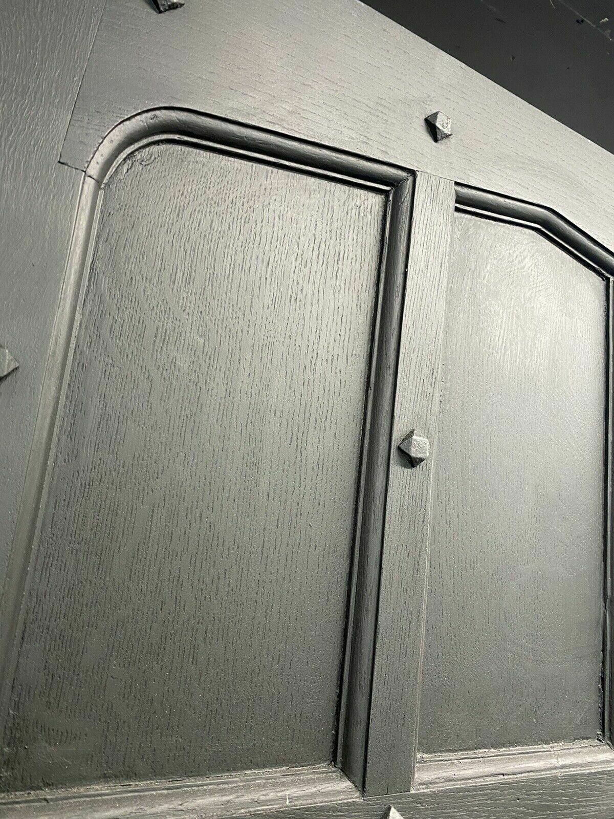 Restored Large Solid Oak Front Door Tudor Gothic Period Antique Reclaimed Wooden photo 1947.0