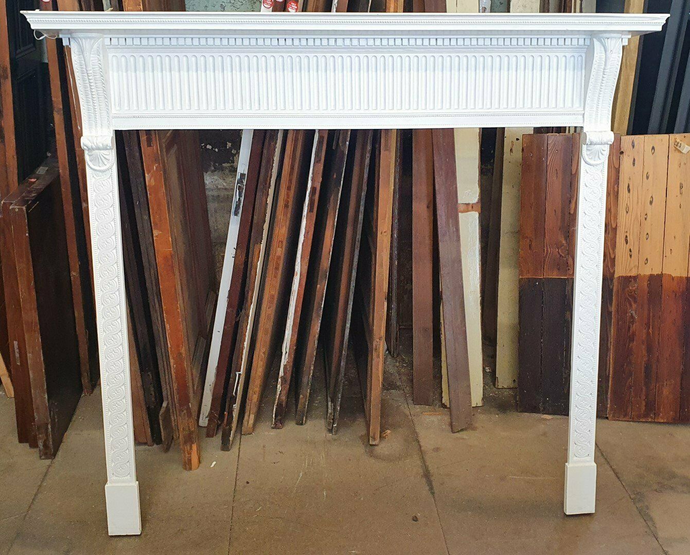 Original Georgian Fireplace Mantel, 1700s