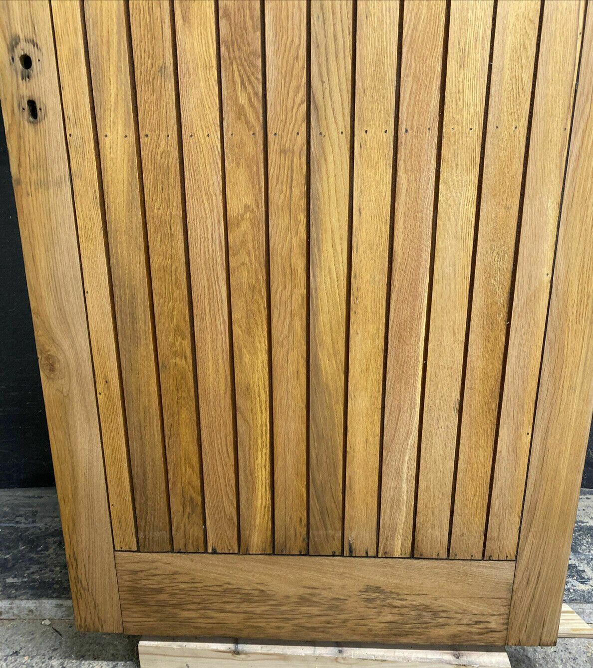 Arched Solid Oak Front Door Antique Period Reclaimed Old Wood Glazed External photo 1056.1