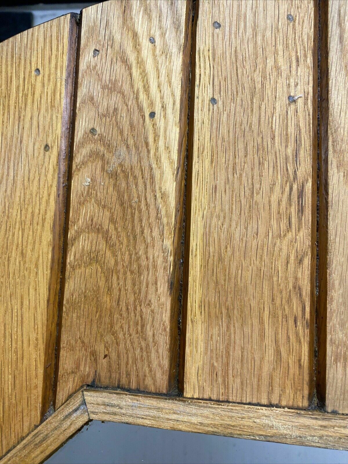 Arched Solid Oak Front Door Antique Period Reclaimed Old Wood Glazed External photo buy